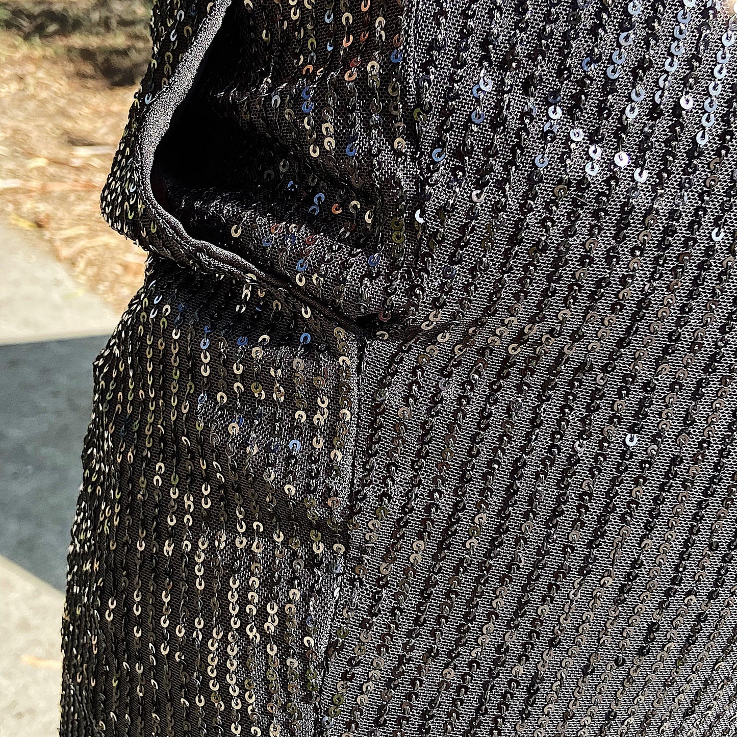 Black Fitted Beaded Joggers - SavvyLuxe